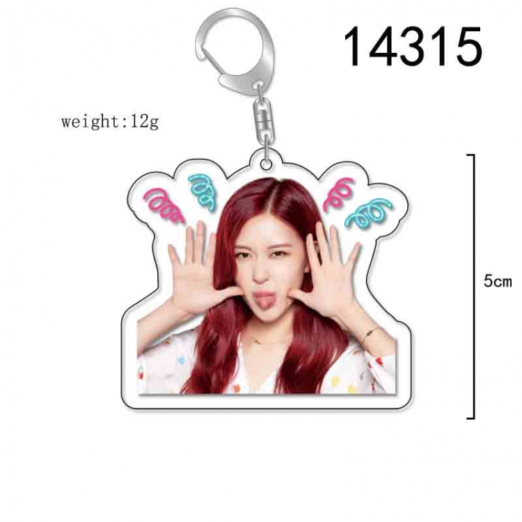 BLACK PINK Anime Acrylic Keychain Charm price for 5 pcs 14315