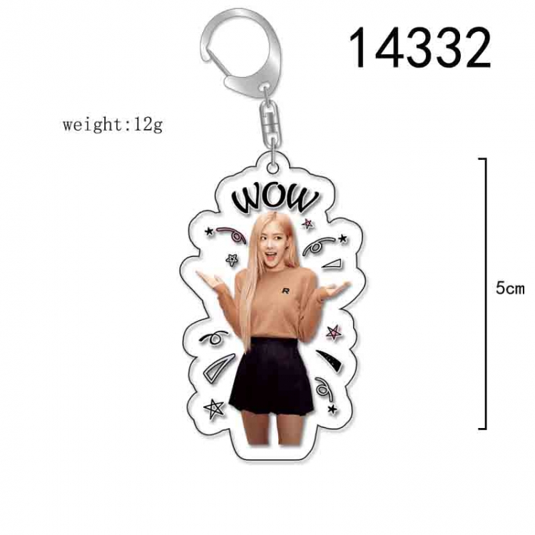 BLACK PINK Anime Acrylic Keychain Charm price for 5 pcs 14332