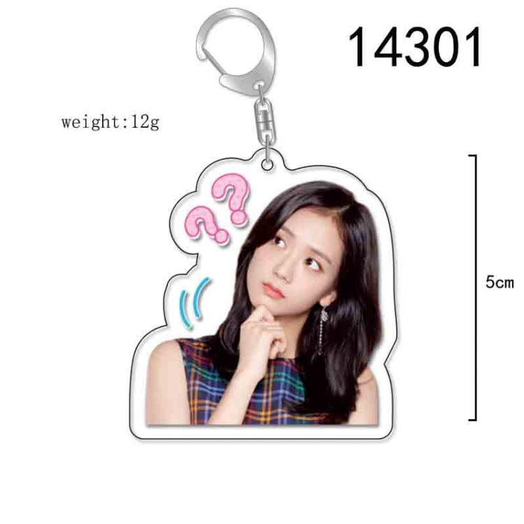 BLACK PINK Anime Acrylic Keychain Charm price for 5 pcs 14301