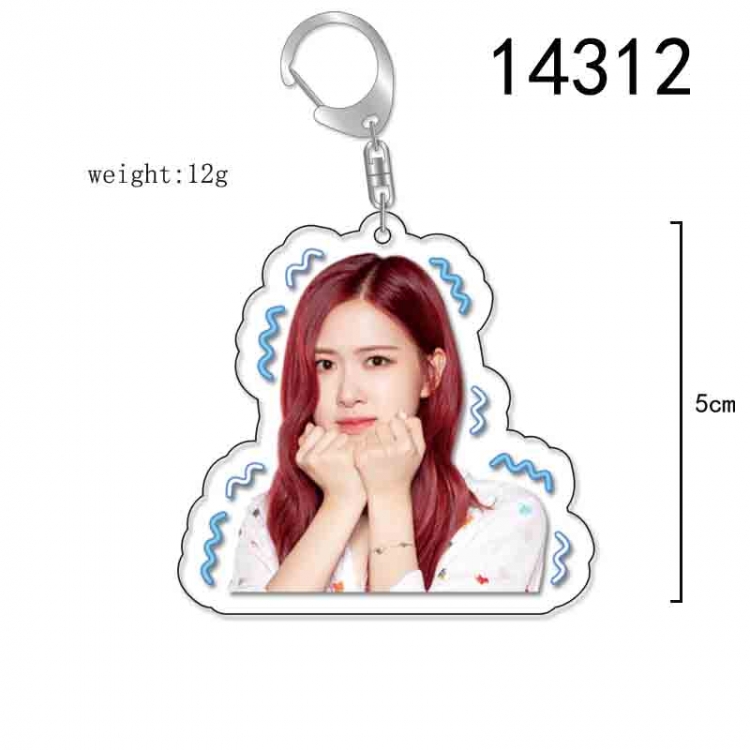 BLACK PINK Anime Acrylic Keychain Charm price for 5 pcs 14312