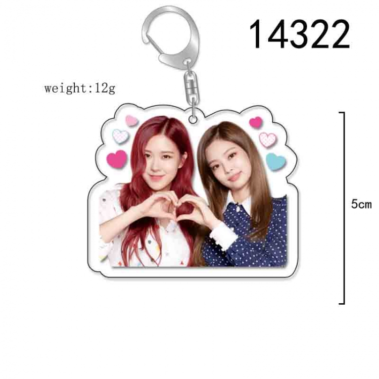 BLACK PINK Anime Acrylic Keychain Charm price for 5 pcs 14322