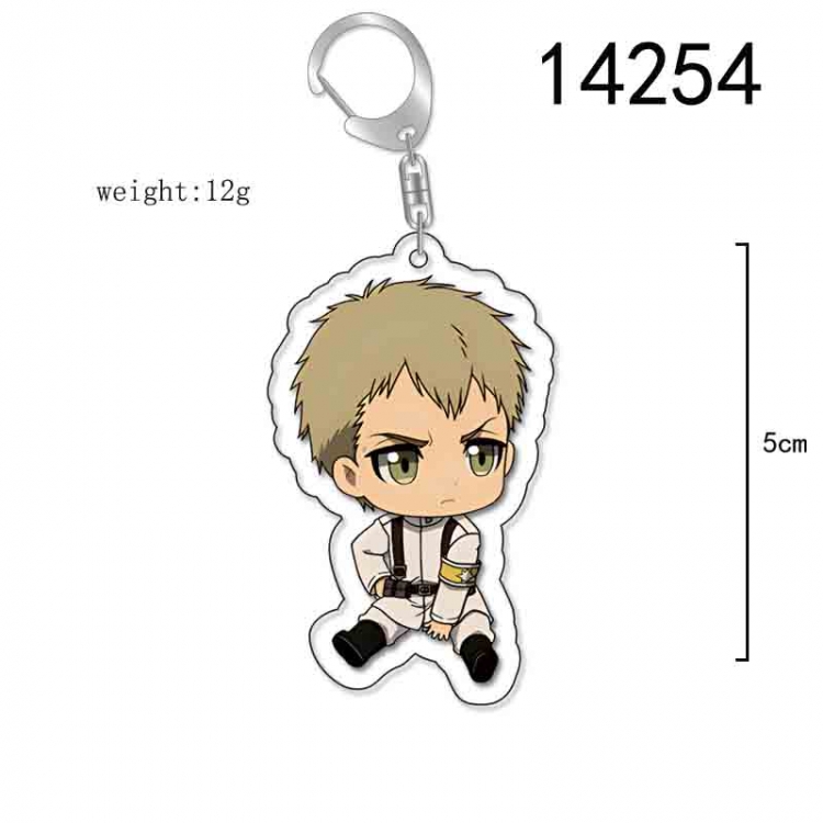 Shingeki no Kyojin  Anime Acrylic Keychain Charm price for 5 pcs 14254