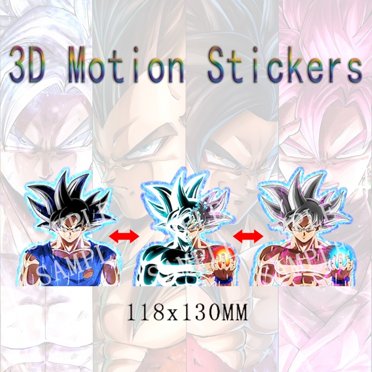 DRAGON BALL 3D HD variable map car computer animation stickers price for 2 pcs