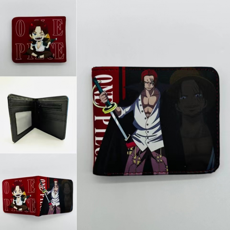 One Piece Full color  Two fold short card case wallet 11X9.5CM  1932