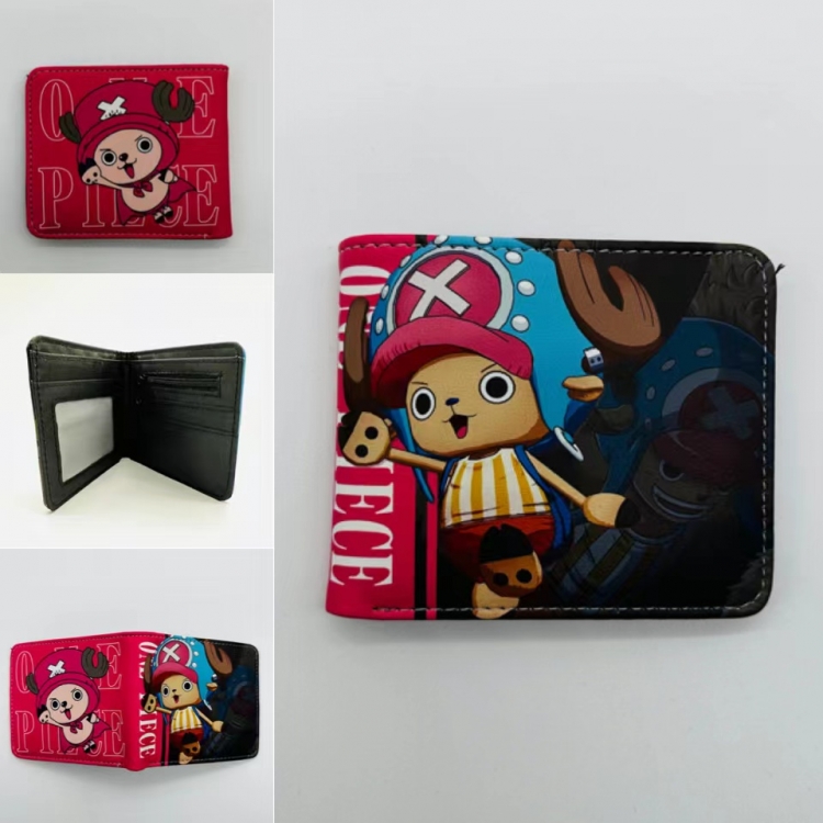 One Piece Full color  Two fold short card case wallet 11X9.5CM 1927