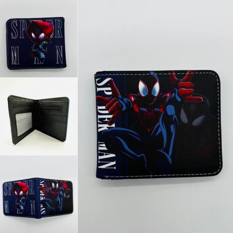 Spiderman Full color  Two fold short card case wallet 11X9.5CM 1911