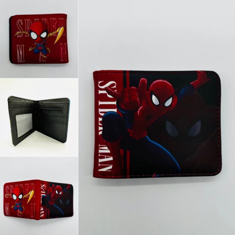 Spiderman Full color  Two fold short card case wallet 11X9.5CM 1923