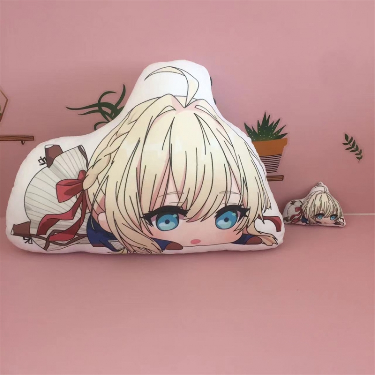 Violet Evergarden Violet Anime Double sided Colorful Pattern Irregular Throw Pillow Cushion