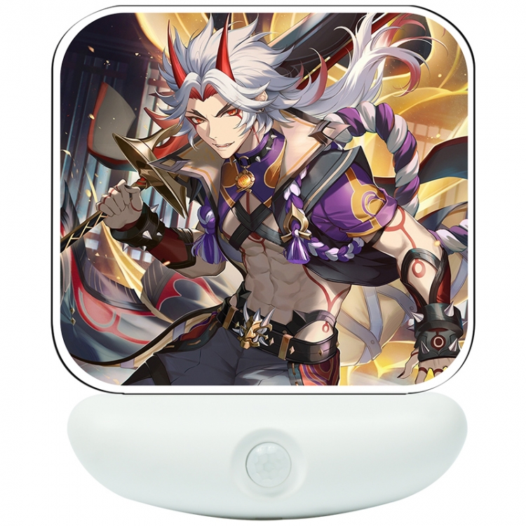 Genshin Impact Cartoon charging induction night light box package 12X8cm