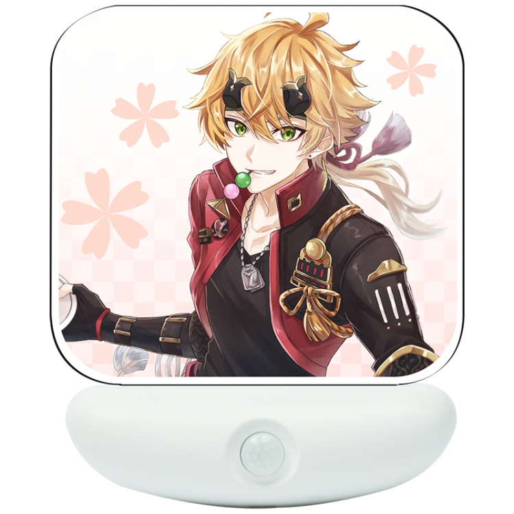 Genshin Impact Cartoon charging induction night light box package 12X8cm