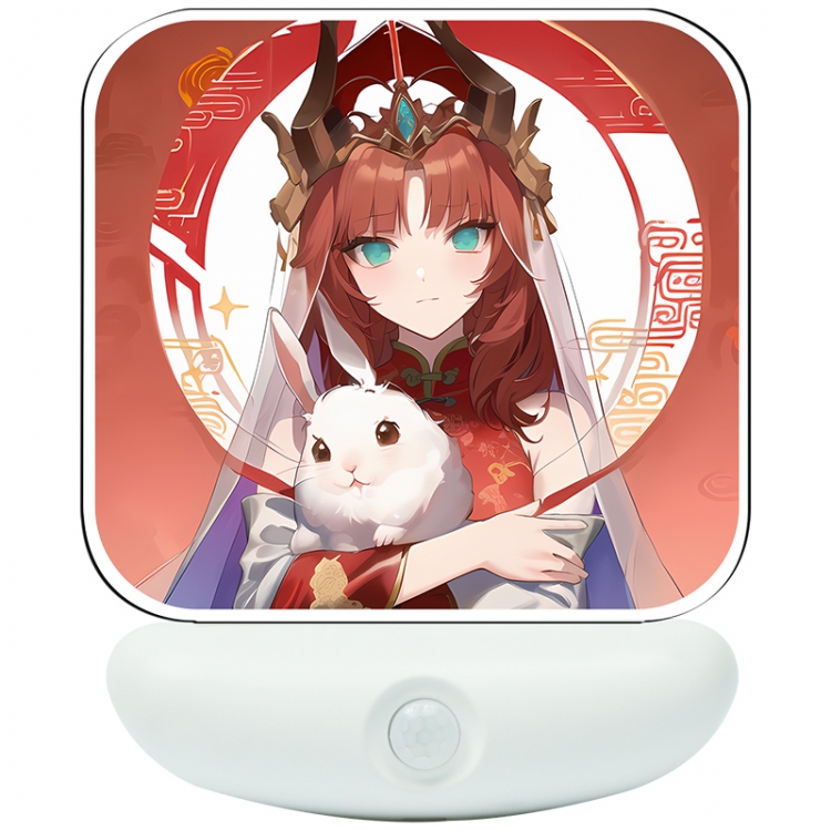 Genshin Impact Cartoon charging induction night light box package 12X8cm
