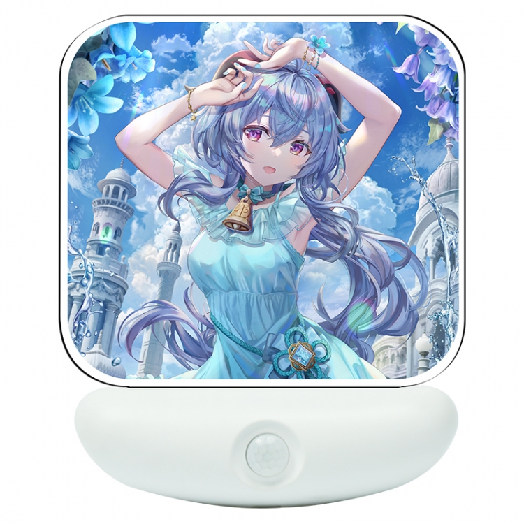 Genshin Impact Cartoon charging induction night light box package 12X8cm