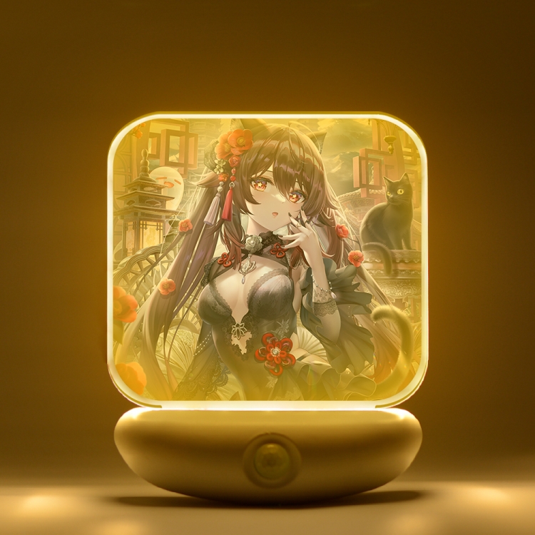 Genshin Impact Cartoon charging induction night light box package 12X8cm