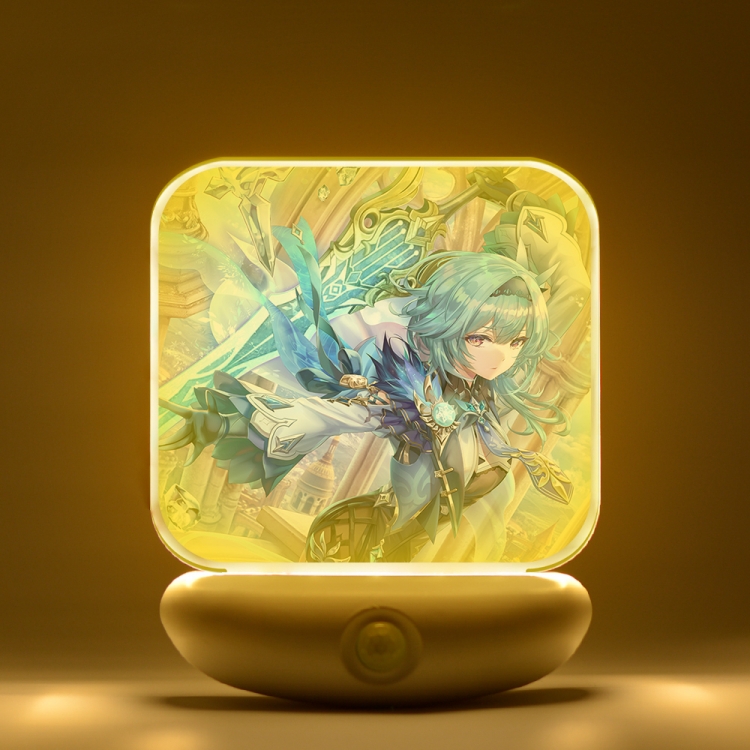 Genshin Impact Cartoon charging induction night light box package 12X8cm