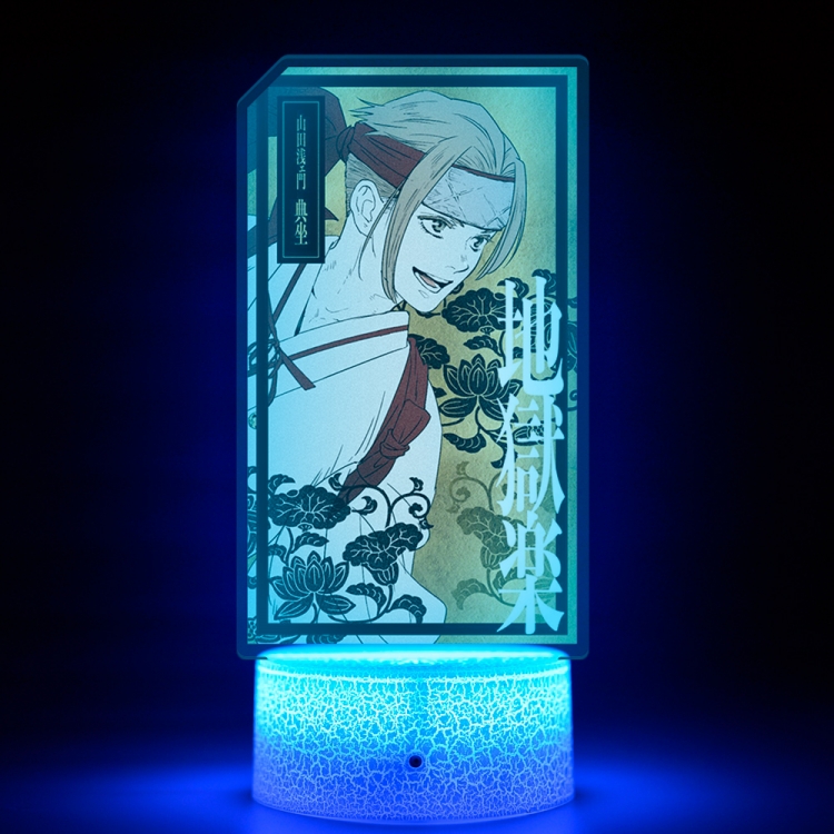 jigokuraku Acrylic Night Light 16 Color-changing USB Interface Box Set 19X7X4CM white base