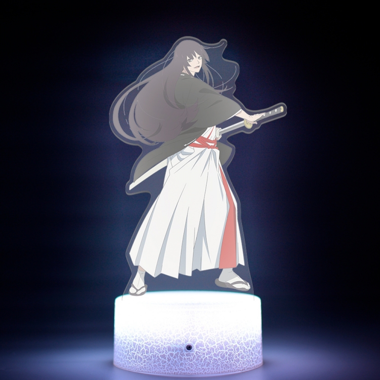 jigokuraku Acrylic Night Light 16 Color-changing USB Interface Box Set 19X7X4CM white base