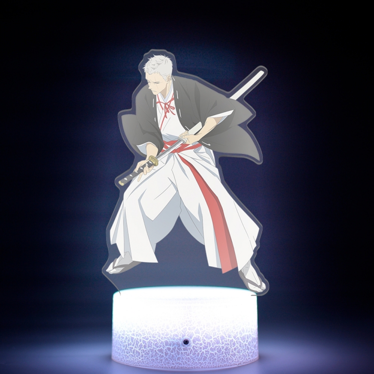 jigokuraku Acrylic Night Light 16 Color-changing USB Interface Box Set 19X7X4CM white base