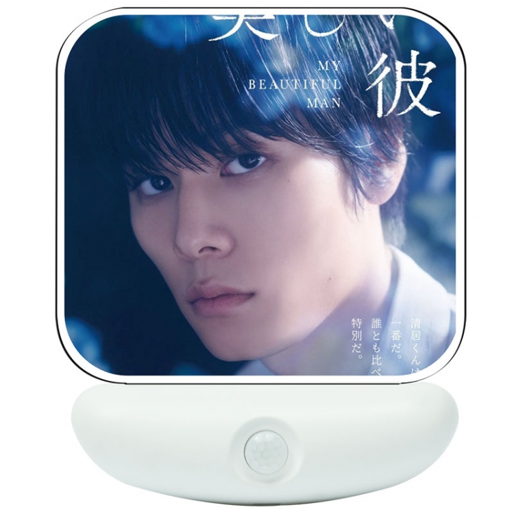 My Beautiful Man Cartoon charging induction night light box package 12X8cm