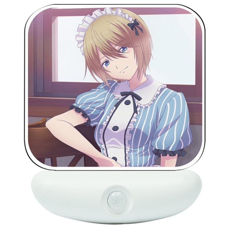 Megami no Café Terrace Cartoon charging induction night light box package 12X8cm