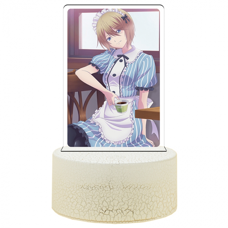 Megami no Café Terrace Acrylic night light 16 kinds of color changing USB interface box 14X7X4CM white base