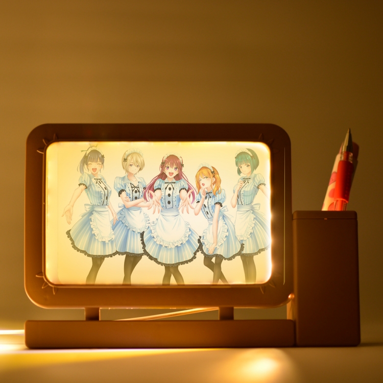Megami no Café Terrace Anime Acrylic Penholder Night Lamp 3mm Film