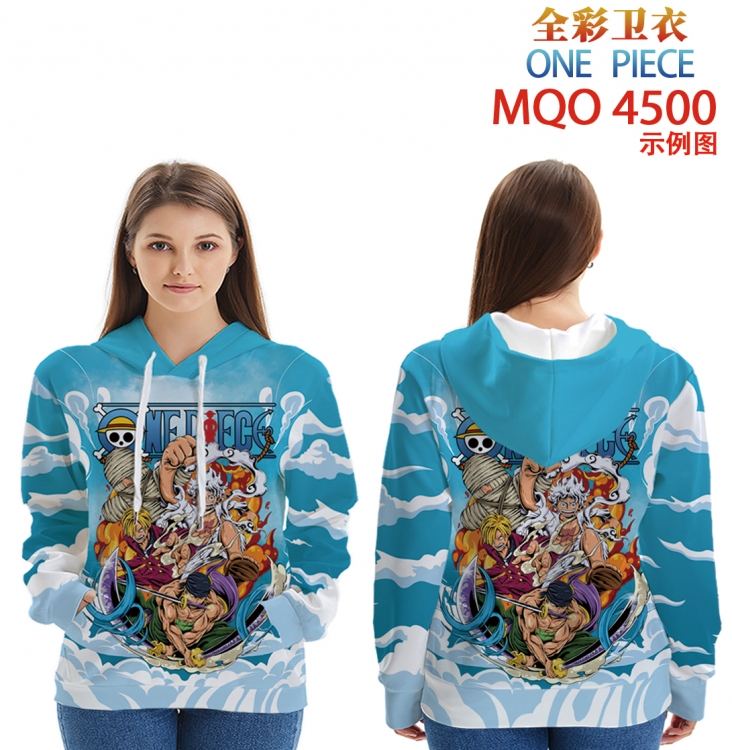 One Piece Long Sleeve Hooded Full Color Patch Pocket Sweatshirt from XXS to 4XL MQO-4500