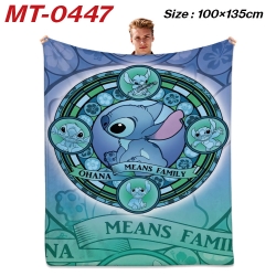 Stitch  Anime flannel blanket ...