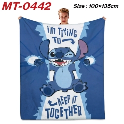 Stitch  Anime flannel blanket ...