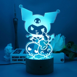 Kuromi 3D night light USB touc...