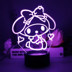 Melody 3D night light USB touc...