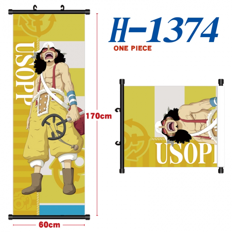 One Piece Black plastic rod cloth hanging canvas painting Wall Scroll 60x170cm  H-1374A