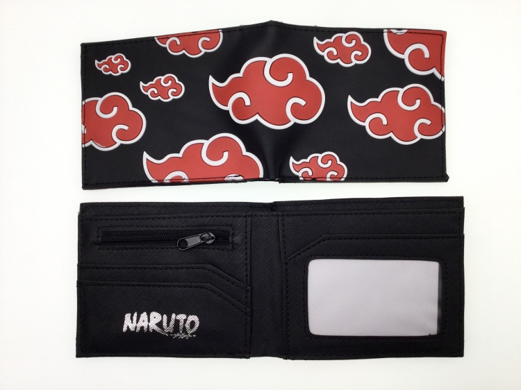 Naruto Anime Surrounding PVC Adhesive Short Fold Wallet