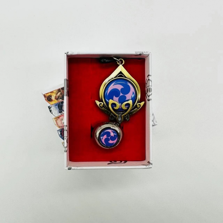 Genshin Impact Anime peripheral ring necklace box Pack  3755