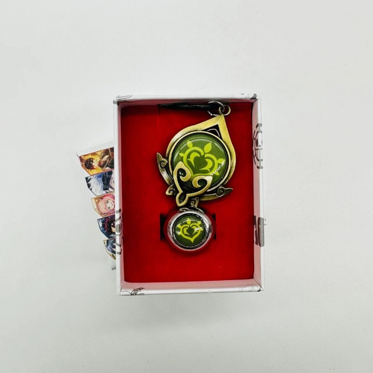 Genshin Impact Anime peripheral ring necklace box Pack 3751