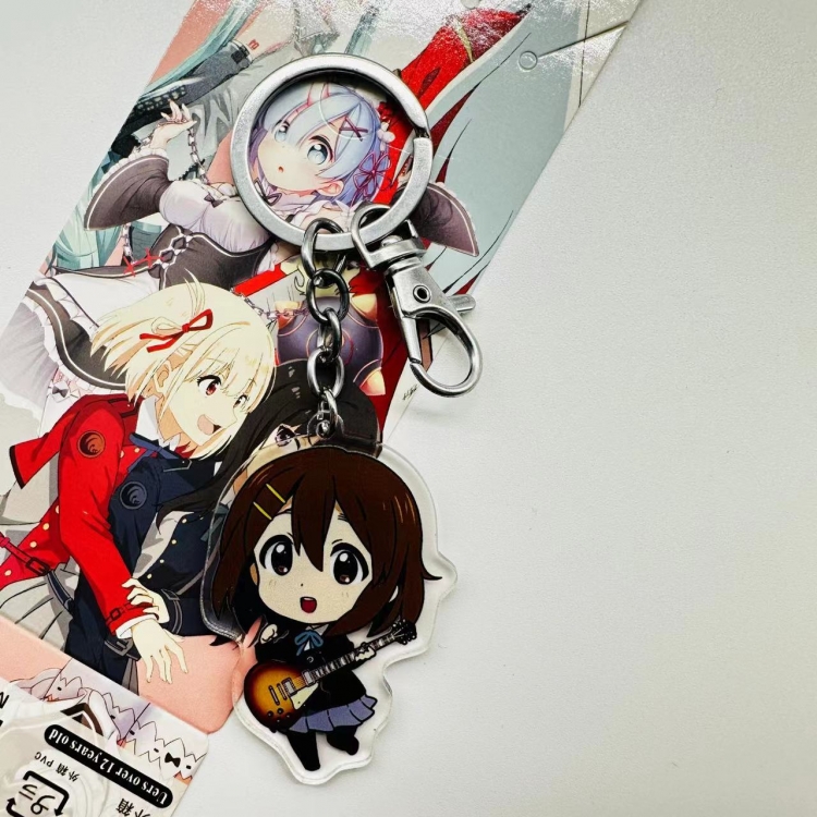 K-ON!  Anime peripheral acrylic key chain pendant price for 5 pcs