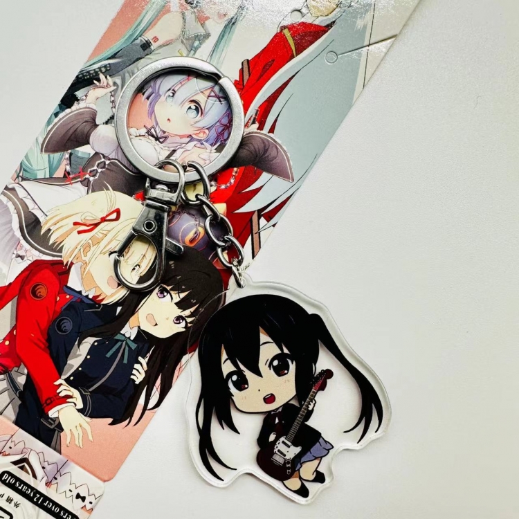 K-ON!  Anime peripheral acrylic key chain pendant price for 5 pcs