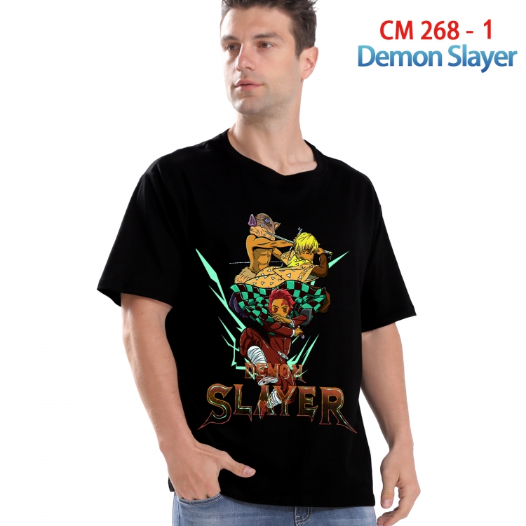 Demon Slayer Kimets Printed short-sleeved cotton T-shirt from S to 4XL  268 1