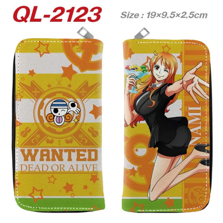 One Piece Animation perimeter long zipper wallet 19.5x9.5x2.5cm QL-2123A