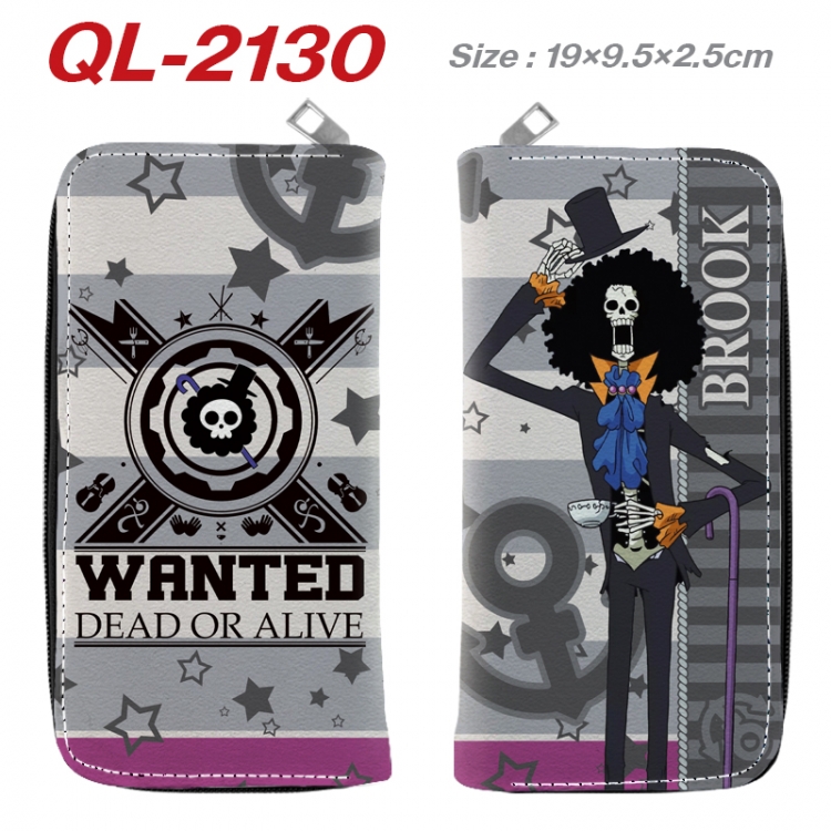 One Piece Animation perimeter long zipper wallet 19.5x9.5x2.5cm QL-2130A