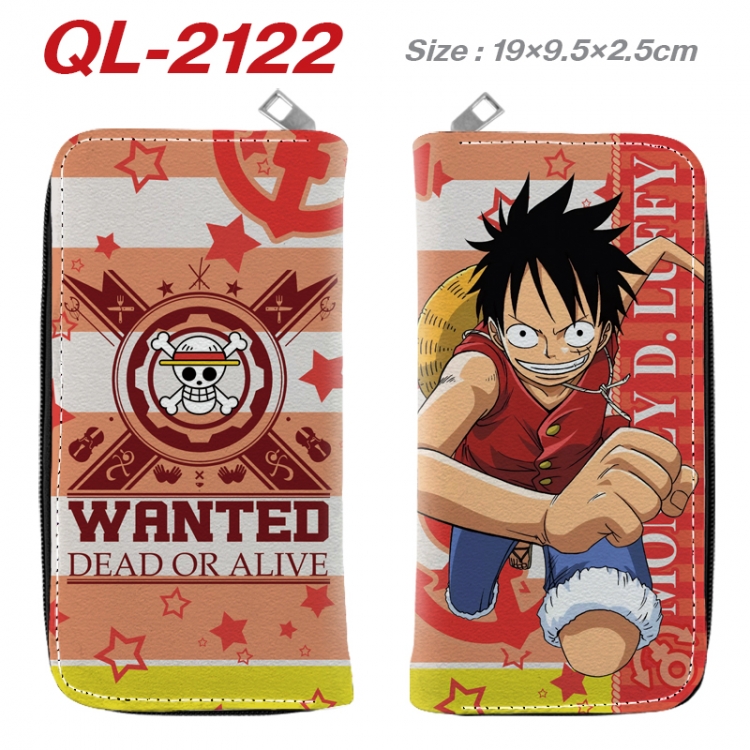 One Piece Animation perimeter long zipper wallet 19.5x9.5x2.5cm QL-2122A