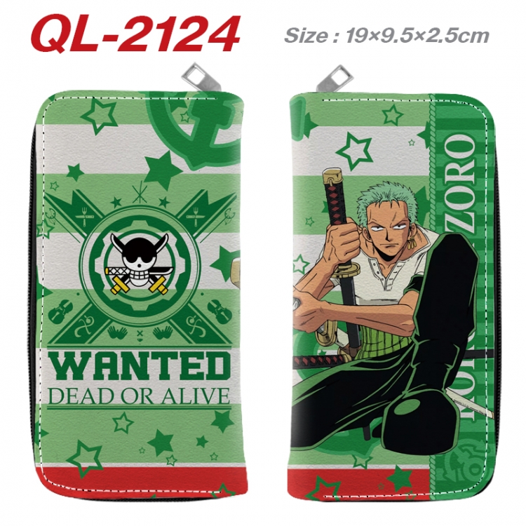One Piece Animation perimeter long zipper wallet 19.5x9.5x2.5cm QL-2124A