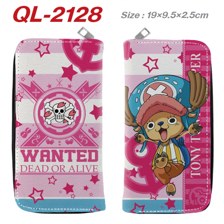 One Piece Animation perimeter long zipper wallet 19.5x9.5x2.5cm  QL-2128A