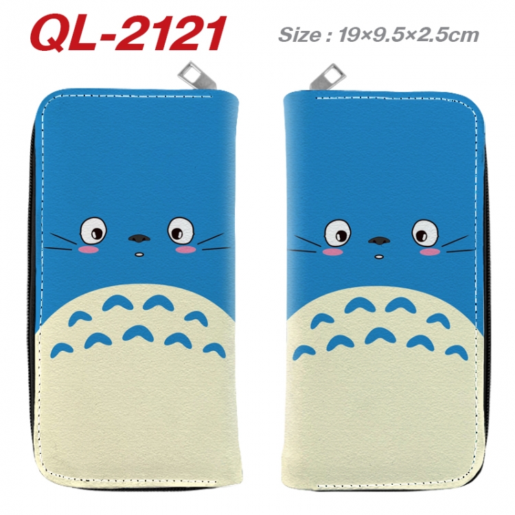 TOTORO Animation perimeter long zipper wallet 19.5x9.5x2.5cm QL-2121A