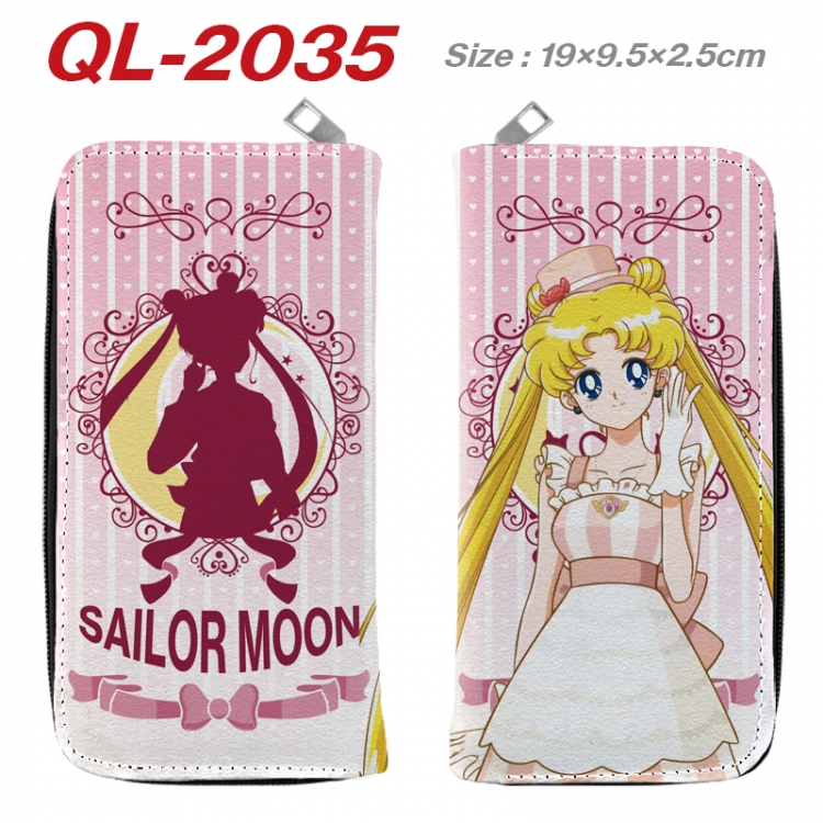 sailormoon Animation perimeter long zipper wallet 19.5x9.5x2.5cm QL-2035A