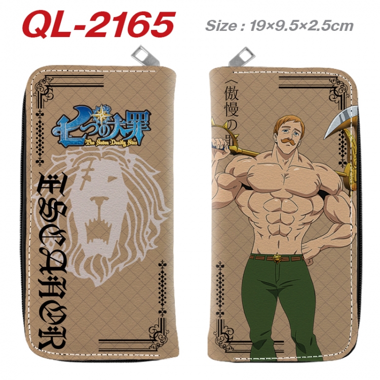 The Seven Deadly Sins Animation perimeter long zipper wallet 19.5x9.5x2.5cm  QL-2165A