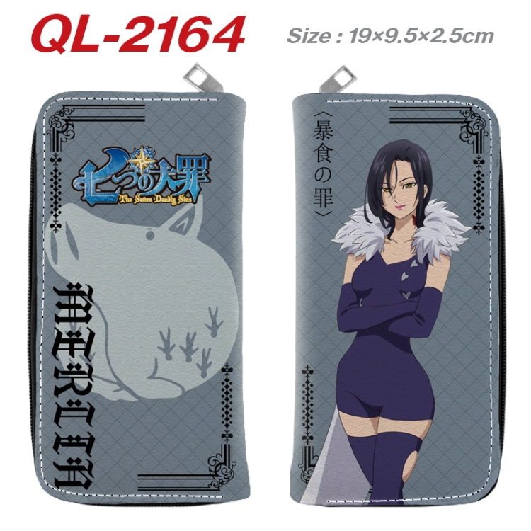 The Seven Deadly Sins Animation perimeter long zipper wallet 19.5x9.5x2.5cm QL-2164A