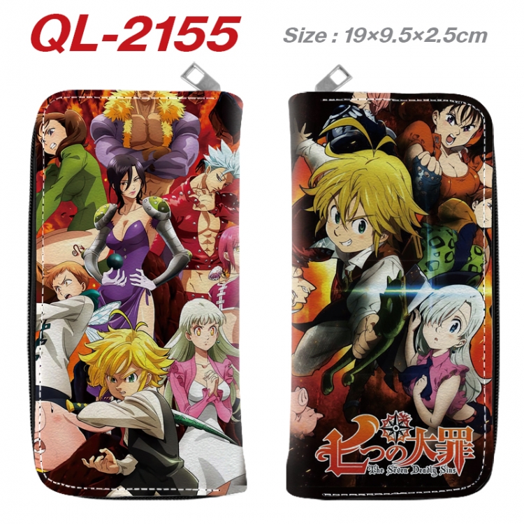 The Seven Deadly Sins Animation perimeter long zipper wallet 19.5x9.5x2.5cm QL-2155A