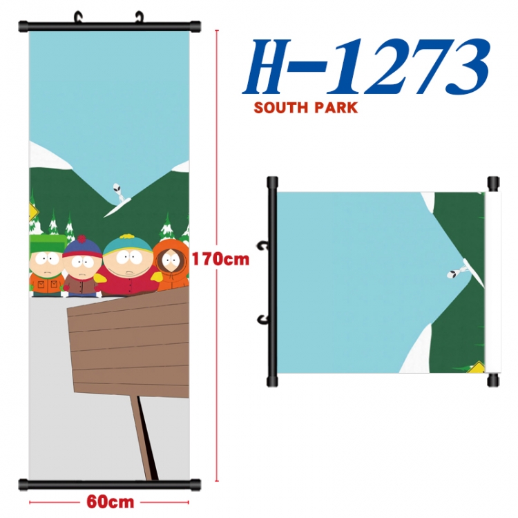 South Park Black plastic rod cloth hanging canvas painting Wall Scroll 60x170cm H-1273A