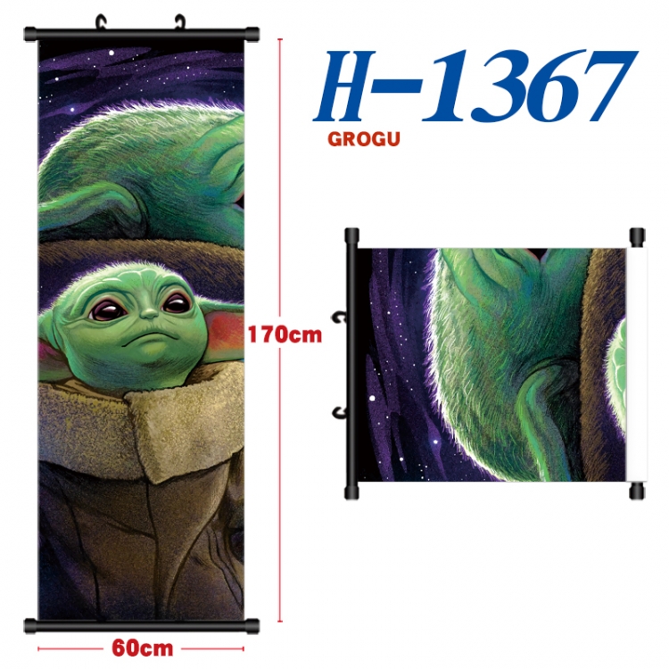 Star Wars Black plastic rod cloth hanging canvas painting Wall Scroll 60x170cm  H-1367A