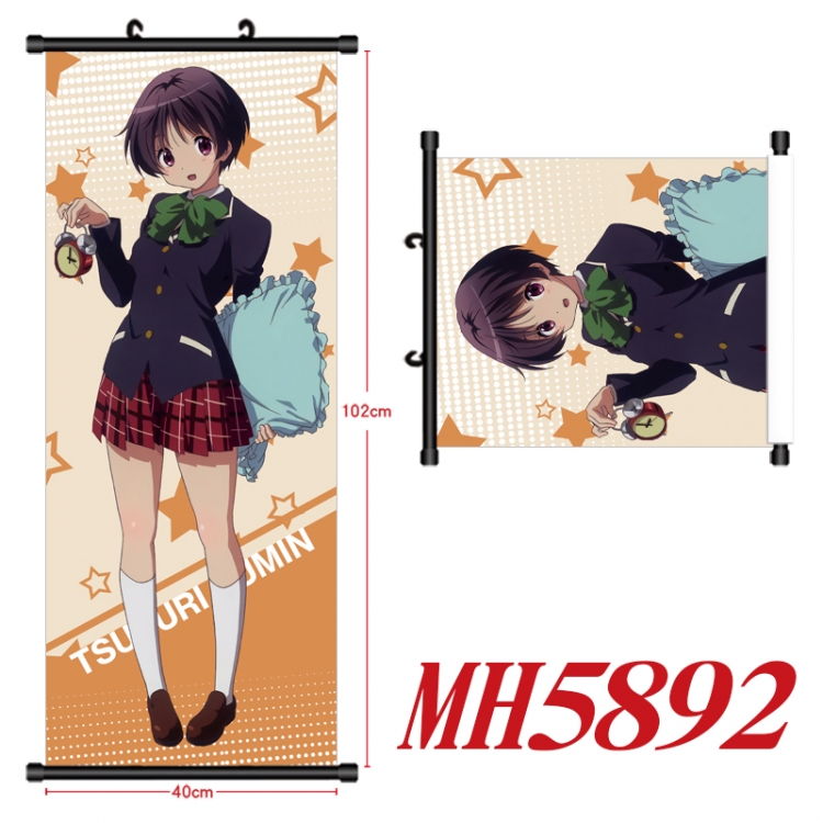 Chuunibyou Demo Koi Ga Shitai Anime black Plastic rod Cloth painting Wall Scroll 40X102CM  MH5892A